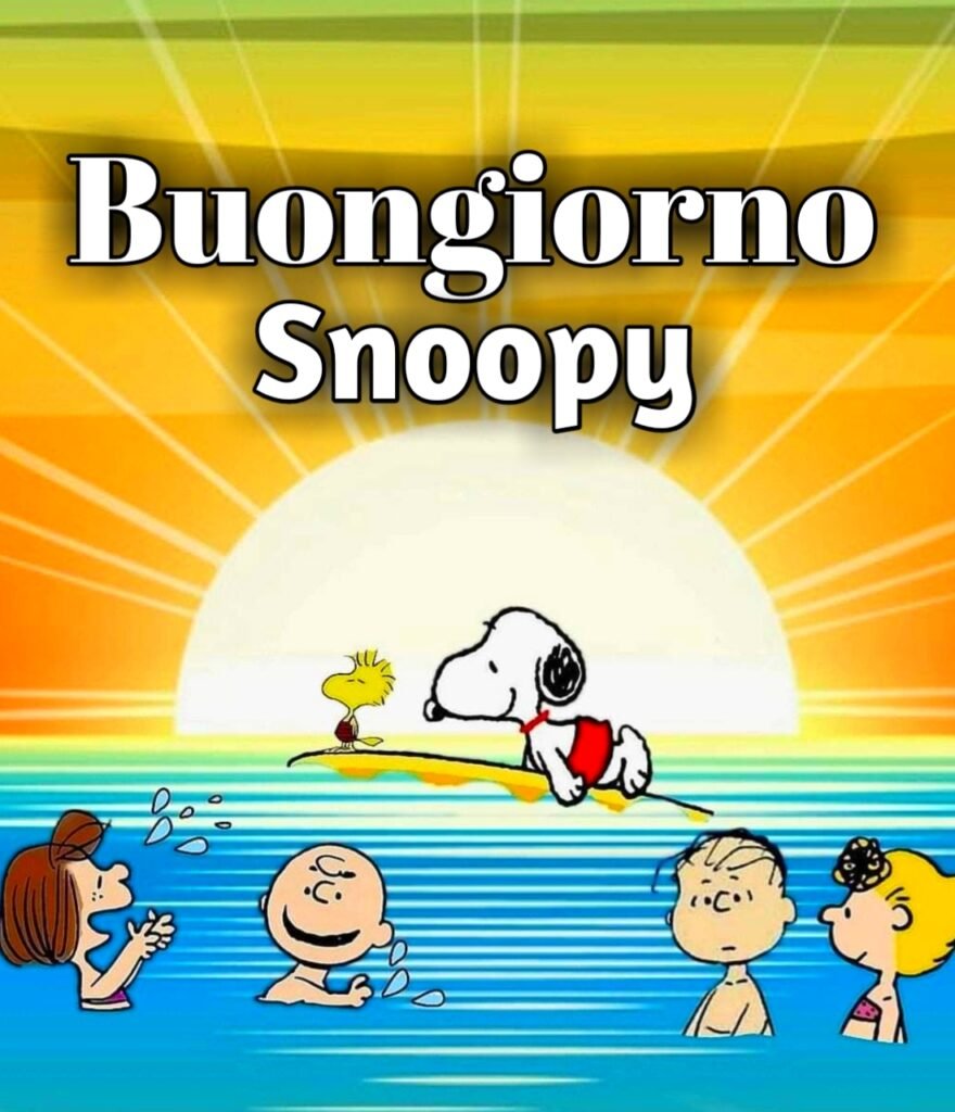 Abbraccio Buongiorno Snoopy