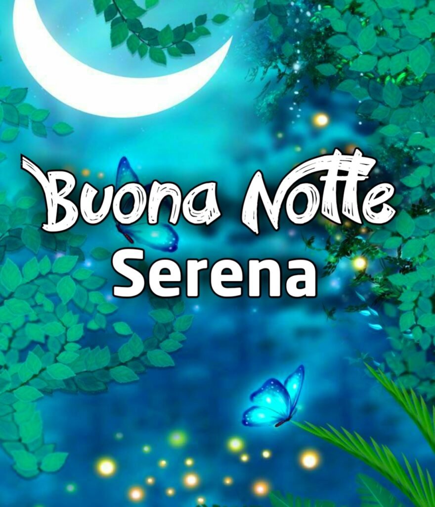 Buonanotte Serena Notte A Domani