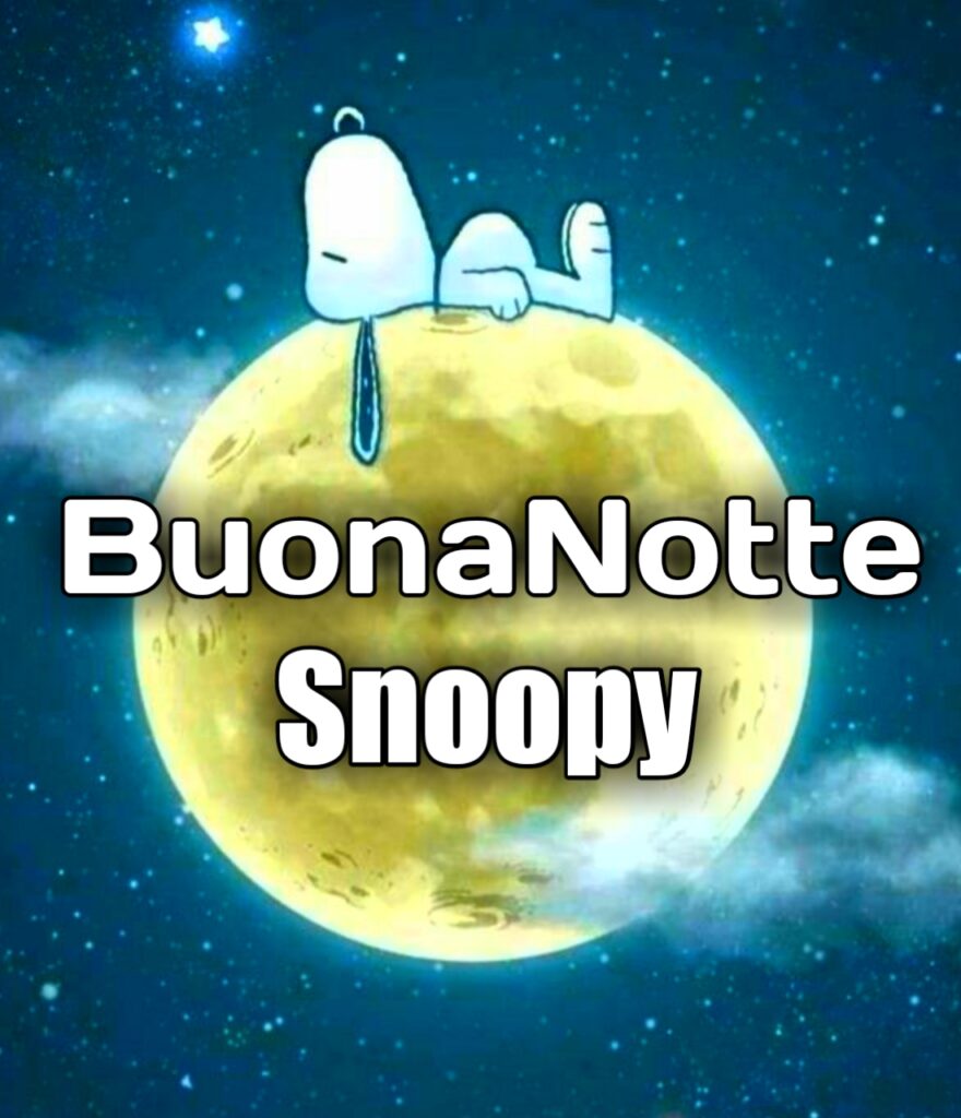 Buonanotte Snoopy A Domani