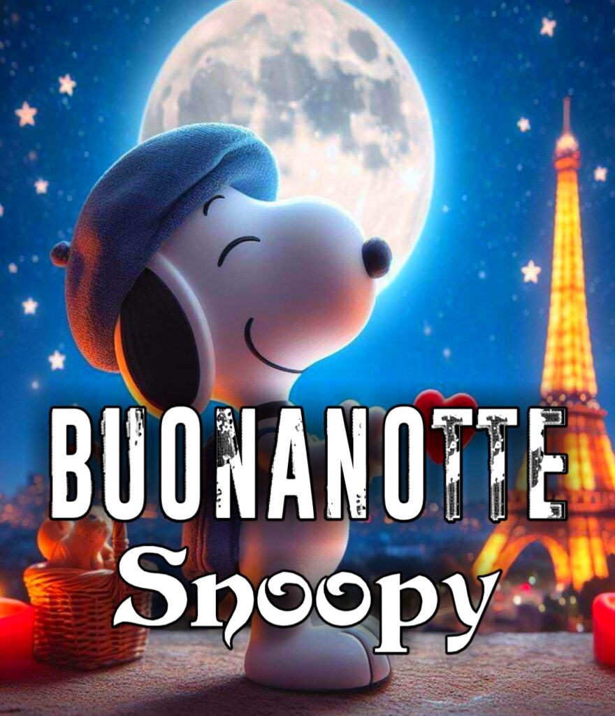 Buonanotte Snoopy Cuore