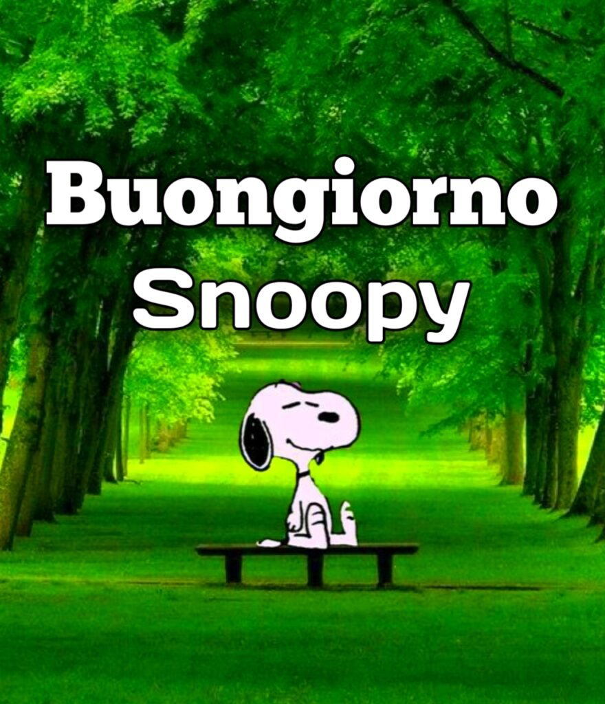 Buongiorno Con Snoopy