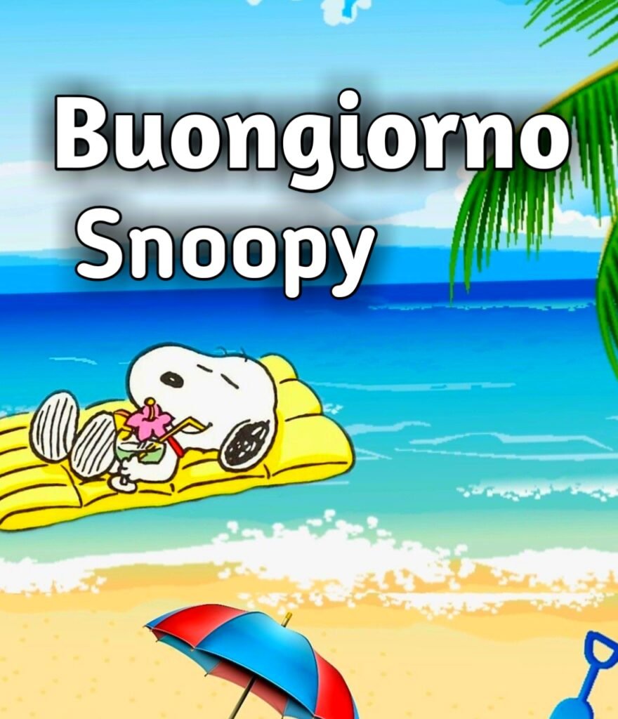 Buongiorno Divertenti Snoopy