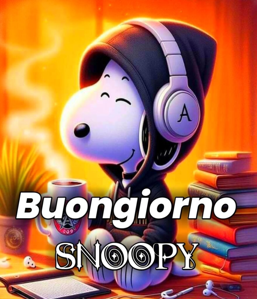 Buongiorno Snoopy Amicizia