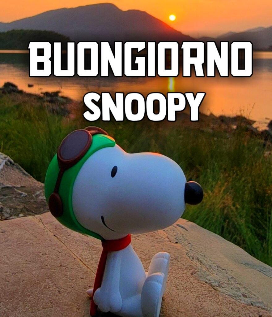 Buongiorno Snoopy Divertente