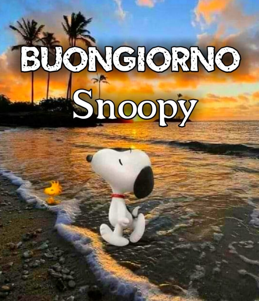 Buongiorno Snoopy Lunedì