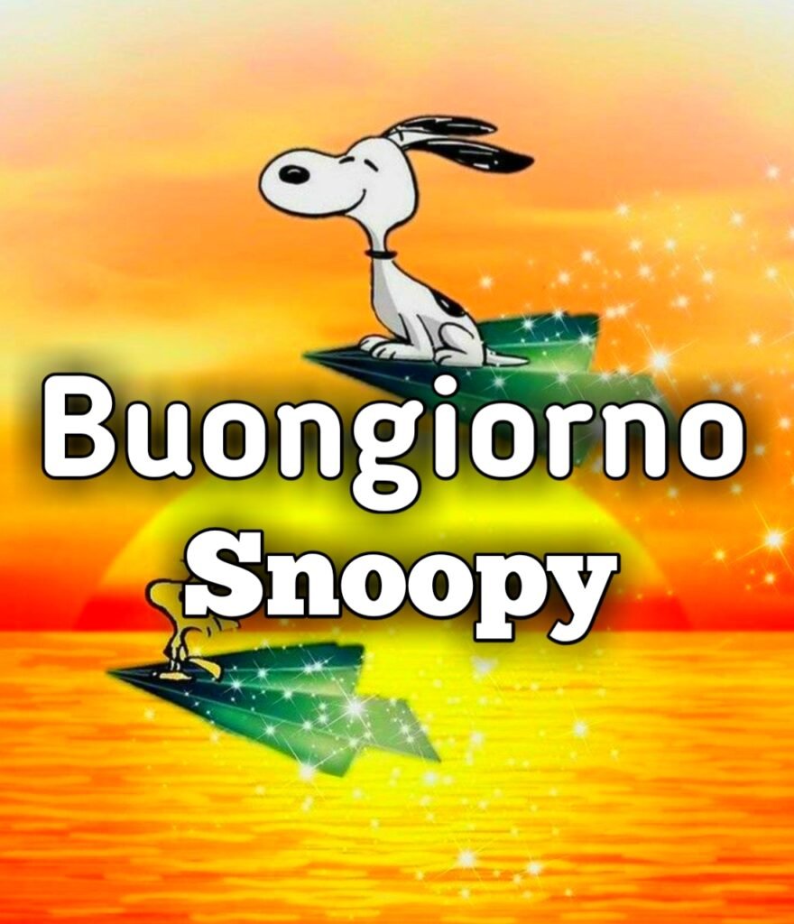 Buongiorno Snoopy Nuovi