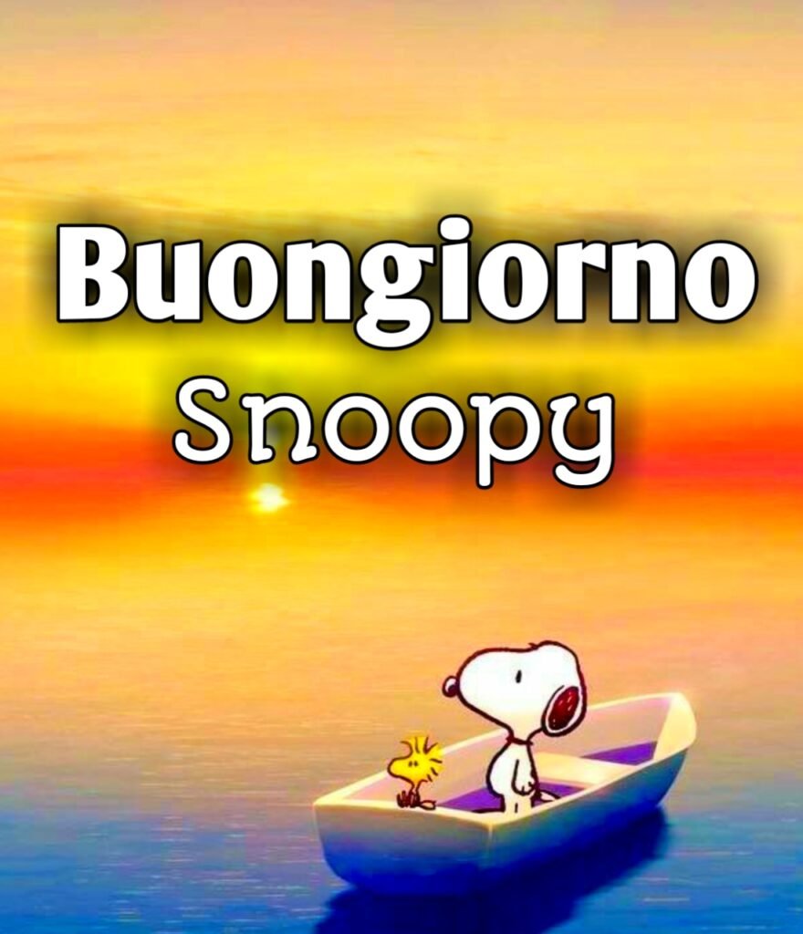 Immagini Buongiorno Snoopy