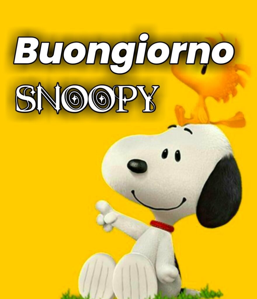 Immagini Buongiorno Snoopy Nuove