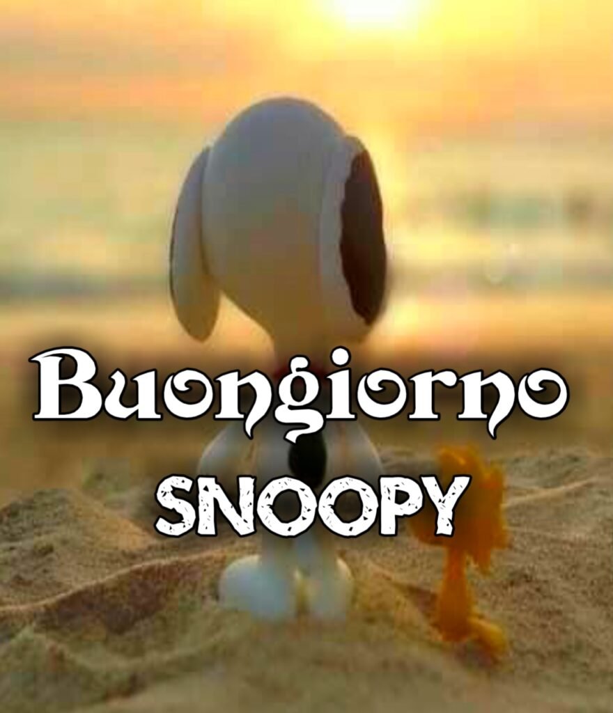 Mio Caro Diario Snoopy Buongiorno