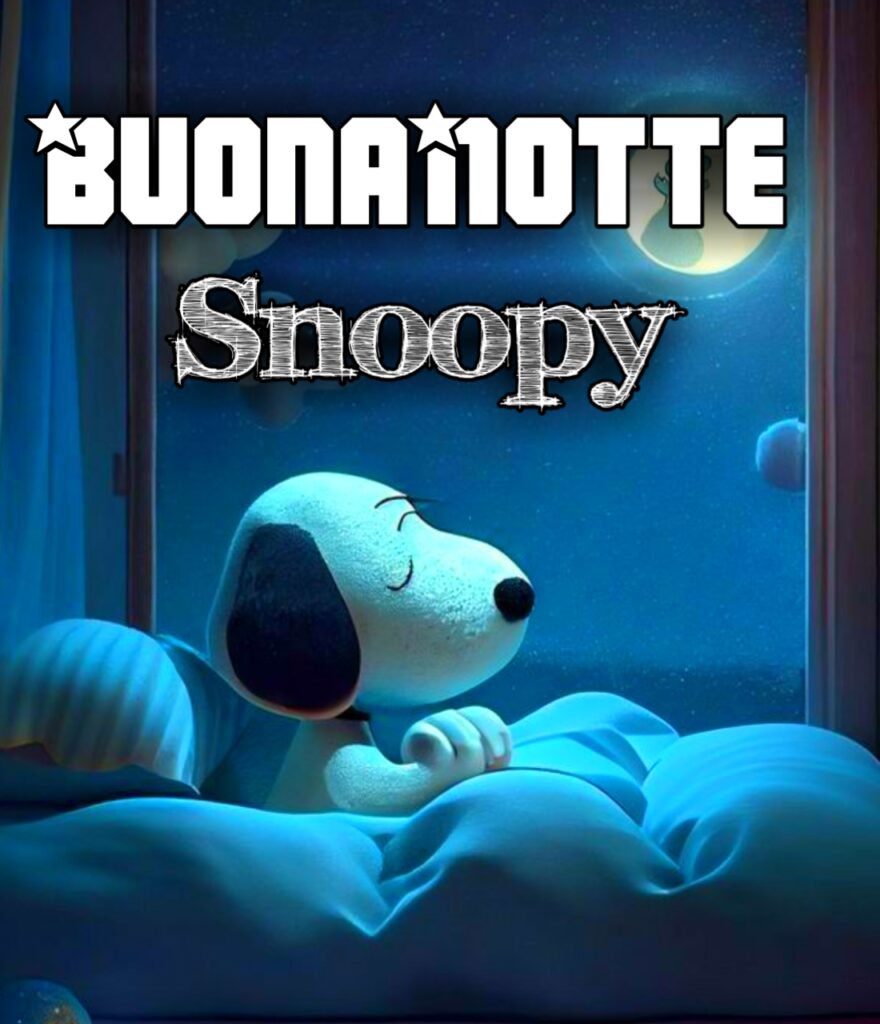 Simpatico Buonanotte Snoopy