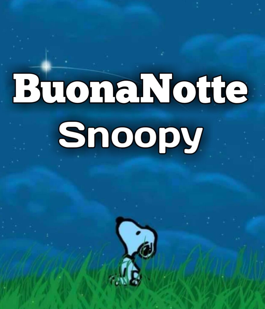 Snoopy Buonanotte