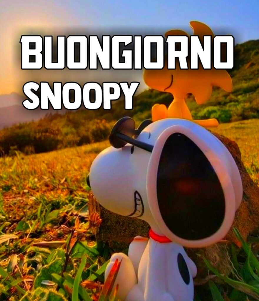 Snoopy Buongiorno Divertente