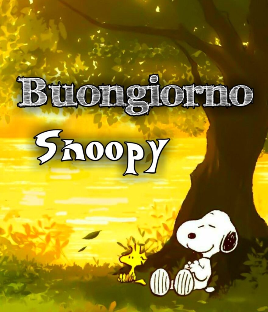 Snoopy Buongiorno Gif