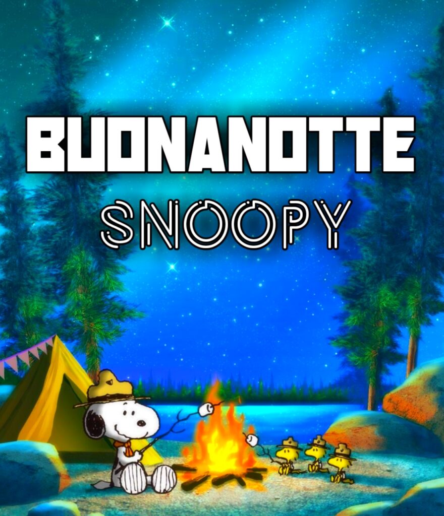 Whatsapp Buonanotte Snoopy