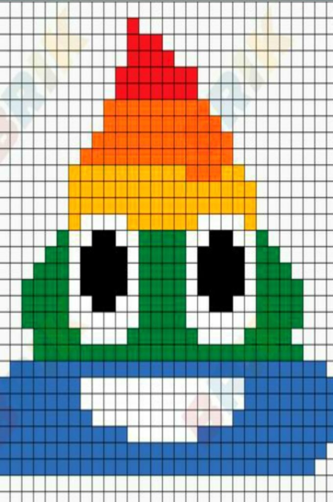 Dibujos En Pixel, Dibujos Pixelados Kawaii
