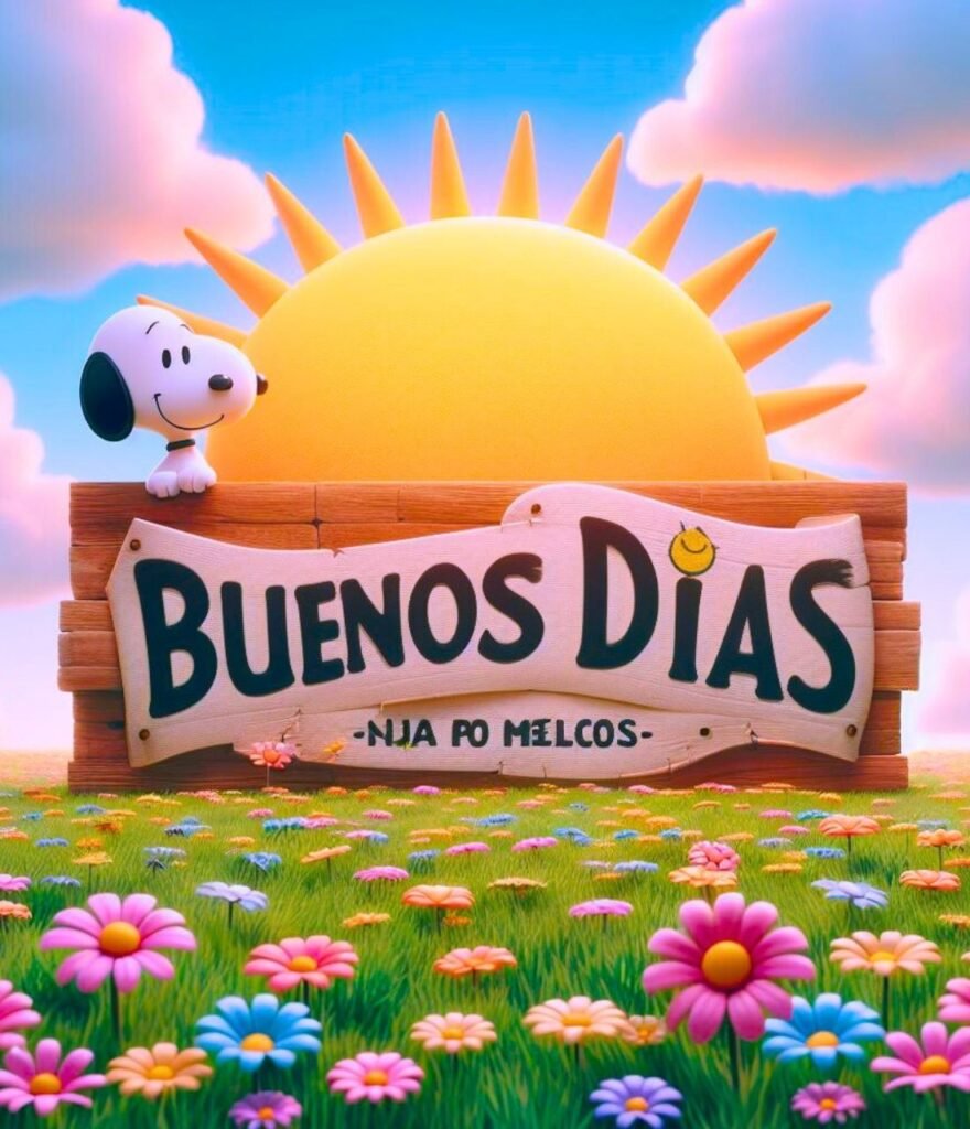 Buenos Dias Frios Snoopy