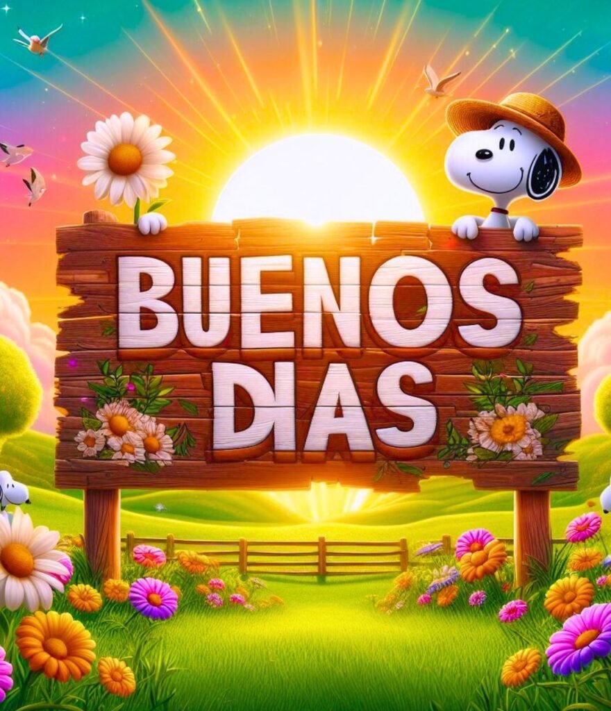 Buenos Dias Lunes Snoopy