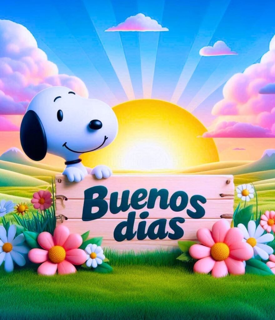 Martes Buenos Dias Snoopy